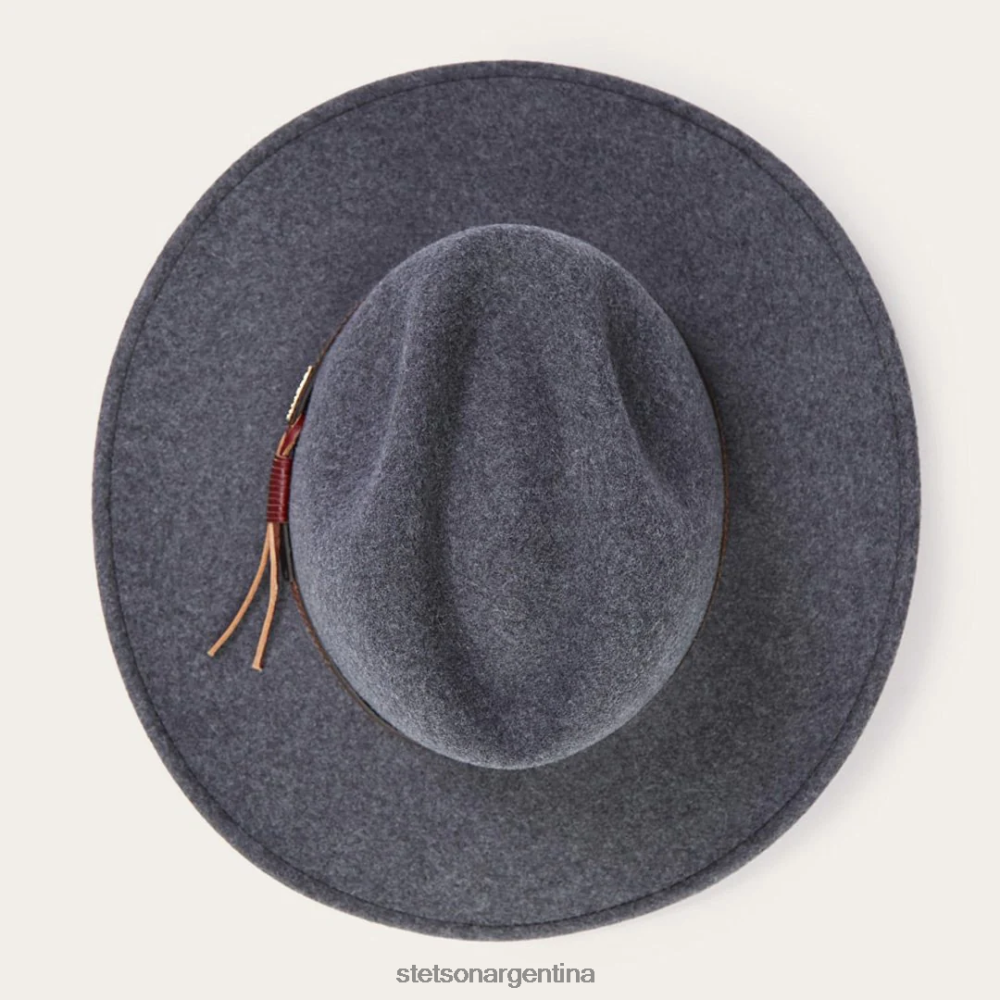 Stetson sombrero de exterior de toro gris mezcla gris unisexo sombreros P242PH199