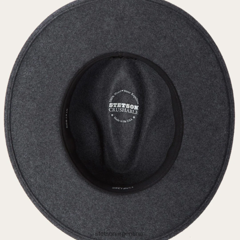 Stetson sombrero de exterior de toro gris mezcla gris unisexo sombreros P242PH199