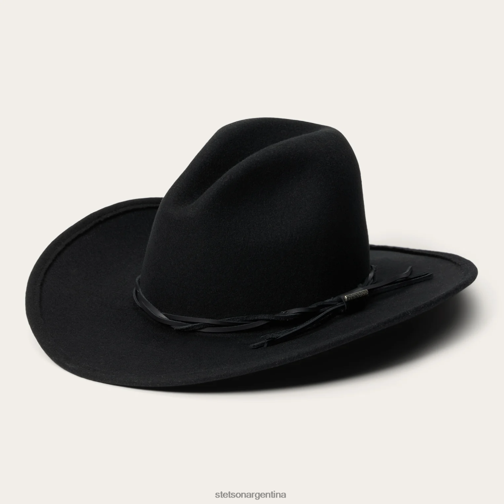 Stetson sombrero de exterior plegable gus negro unisexo sombreros P242PH194