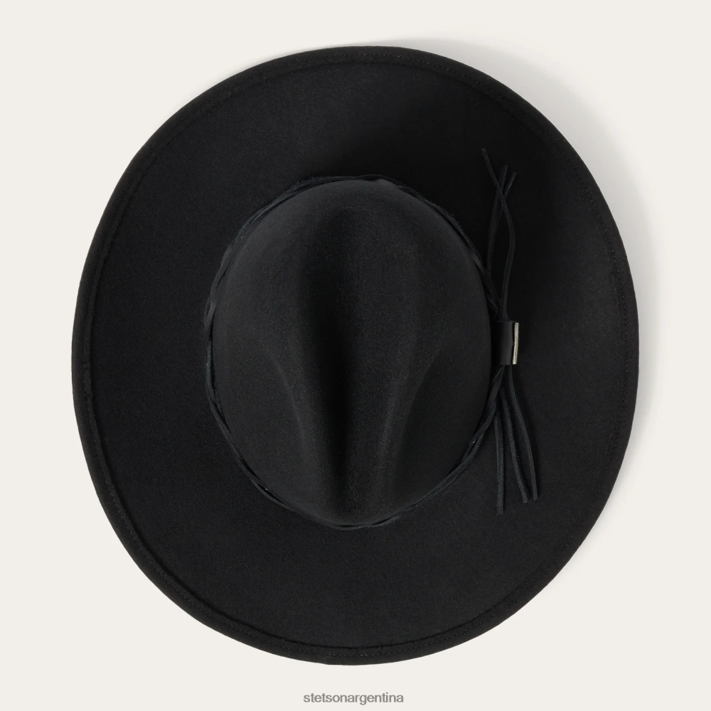 Stetson sombrero de exterior plegable gus negro unisexo sombreros P242PH194