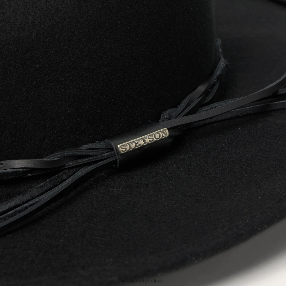 Stetson sombrero de exterior plegable gus negro unisexo sombreros P242PH194