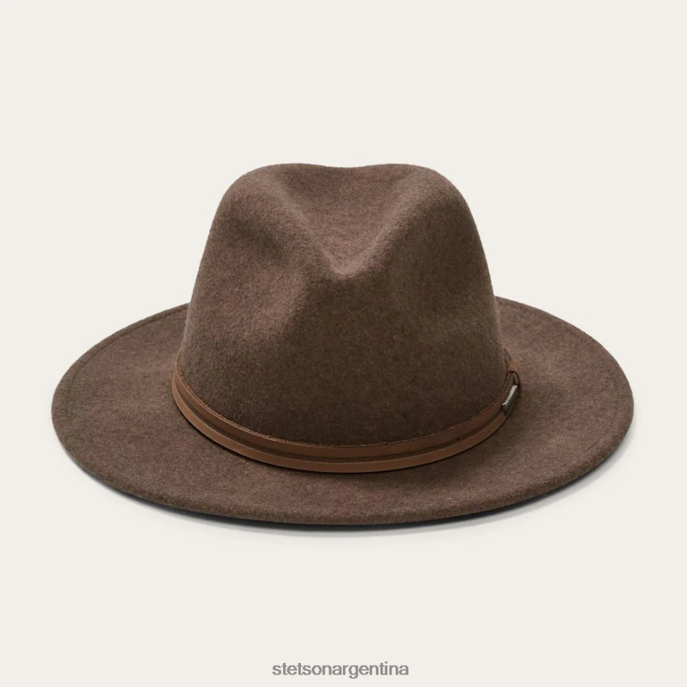 Stetson sombrero explorador al aire libre mezcla marrón unisexo sombreros P242PH89