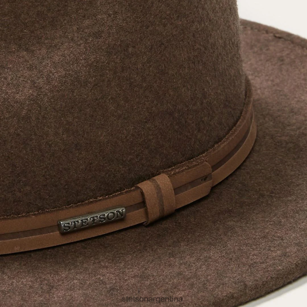 Stetson sombrero explorador al aire libre mezcla marrón unisexo sombreros P242PH89