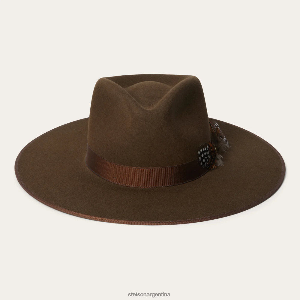 Stetson sombrero de ala ancha midtown roble unisexo sombreros P242PH189
