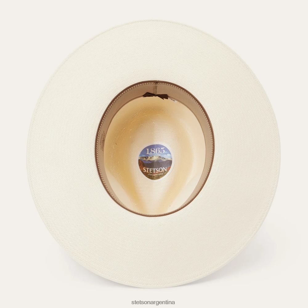 Stetson sombrero de ala plana de paja jw marshall natural unisexo sombreros P242PH160