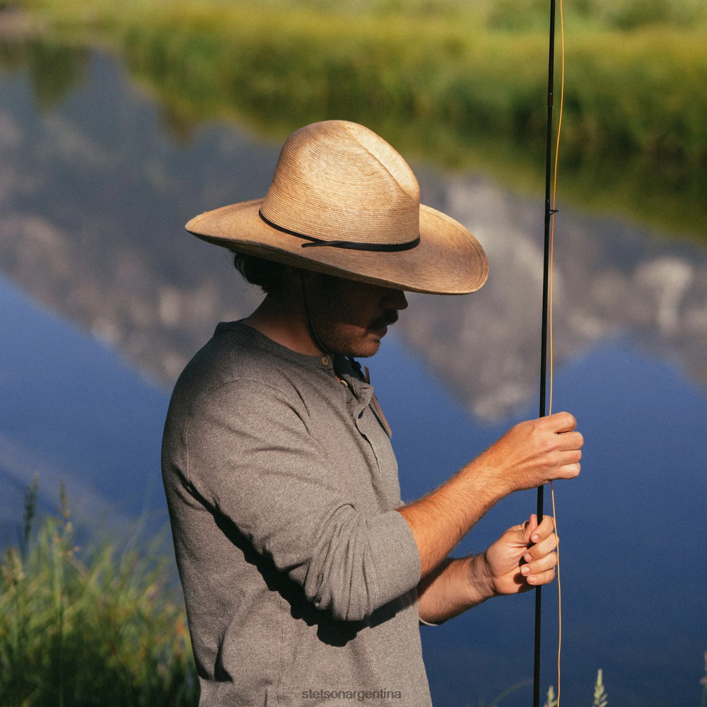 Stetson sombrero de paja bryce natural unisexo sombreros P242PH164