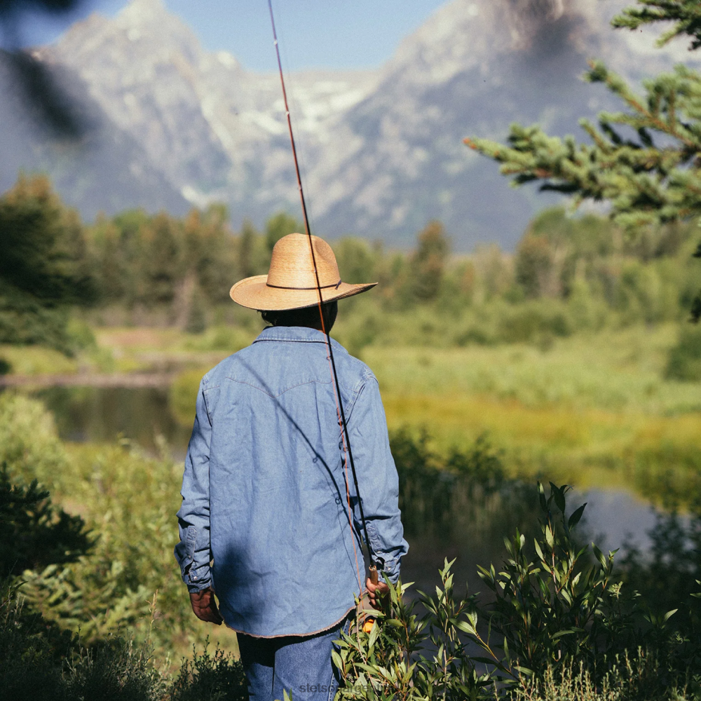 Stetson sombrero de paja bryce natural unisexo sombreros P242PH164