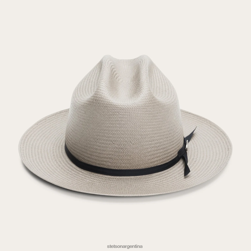Stetson sombrero de paja de camino abierto gris pardo unisexo sombreros P242PH74