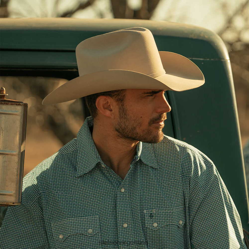 Stetson el presidente 100x sombrero de vaquero premier vientre plateado unisexo sombreros P242PH2