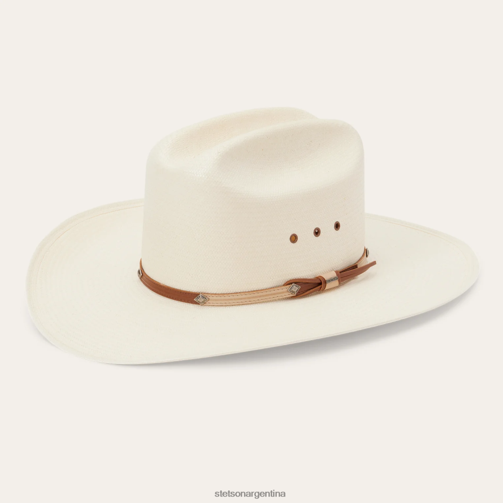Stetson otorga 10x sombrero de vaquero de paja natural unisexo sombreros P242PH152