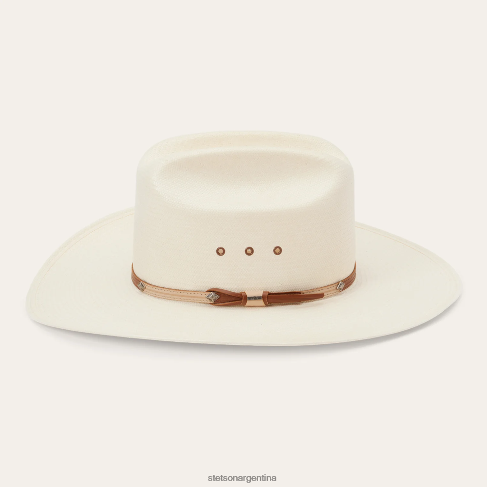 Stetson otorga 10x sombrero de vaquero de paja natural unisexo sombreros P242PH152