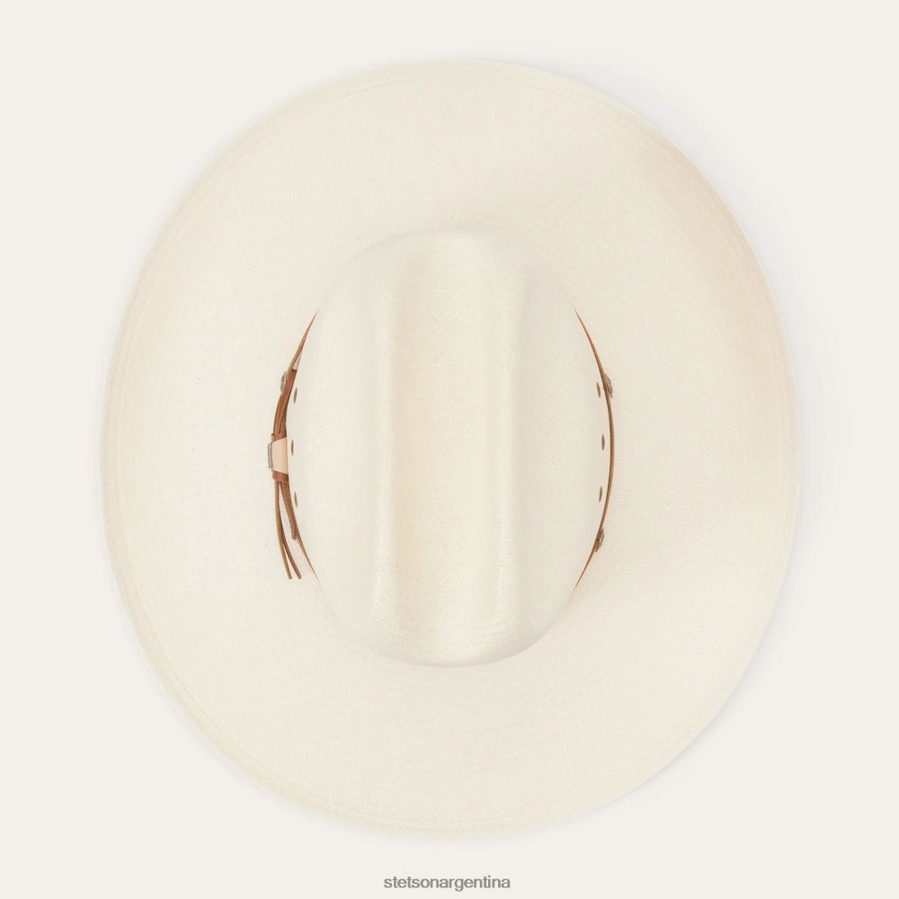 Stetson otorga 10x sombrero de vaquero de paja natural unisexo sombreros P242PH152