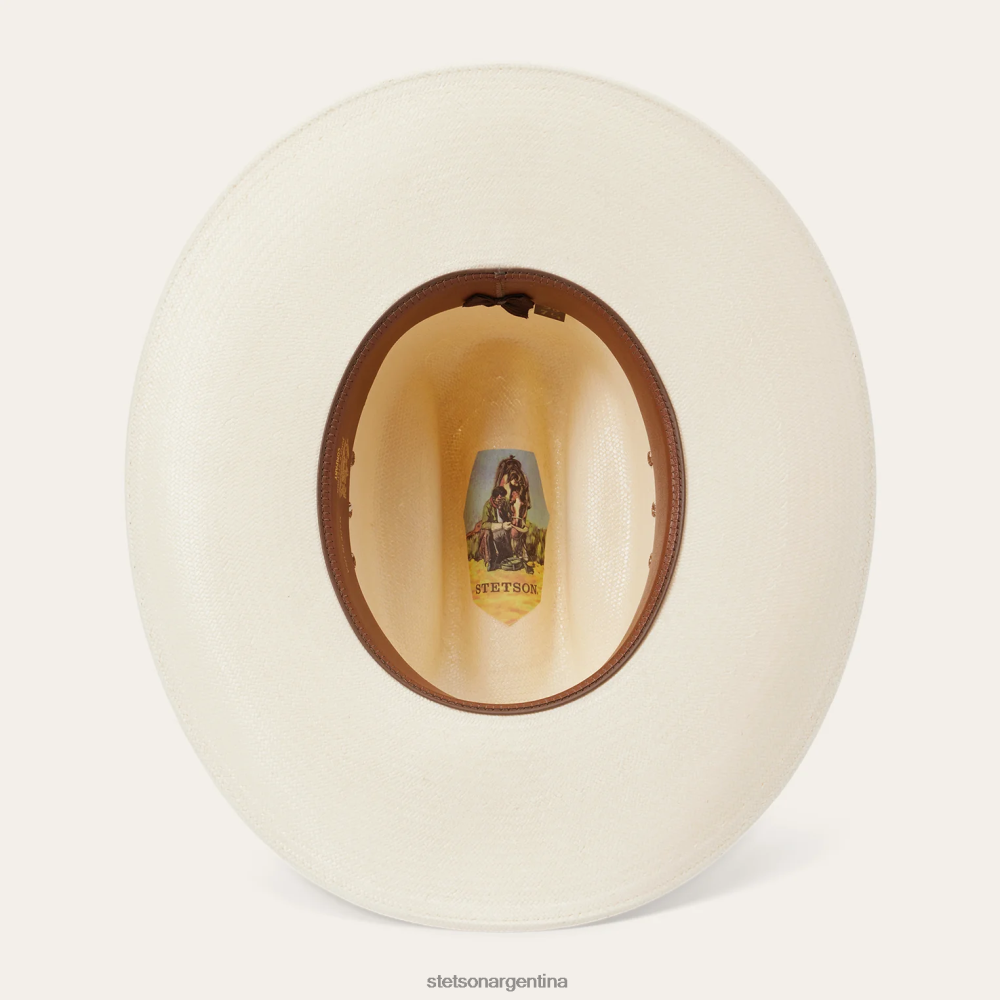 Stetson otorga 10x sombrero de vaquero de paja natural unisexo sombreros P242PH152