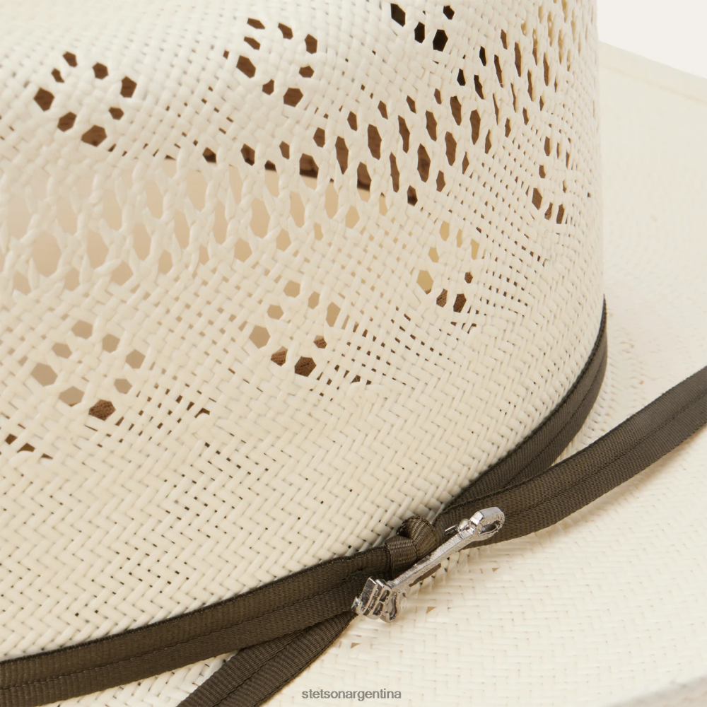 Stetson panadero 10x sombrero de vaquero de paja natural unisexo sombreros P242PH176