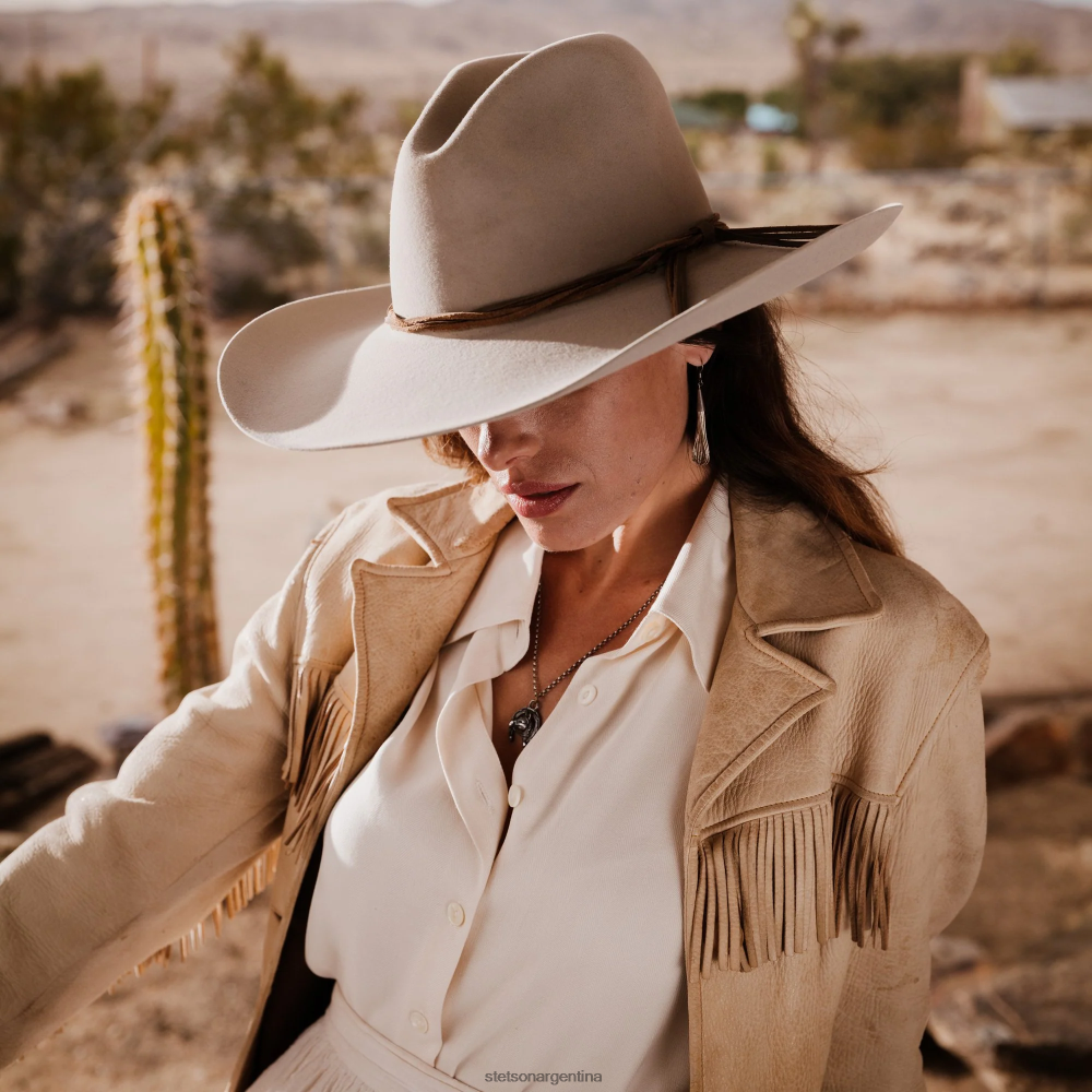 Stetson sombrero de vaquero gus 6x vientre plateado unisexo sombreros P242PH19