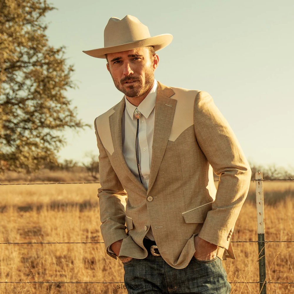 Stetson sombrero de vaquero open road 6x vientre plateado unisexo sombreros P242PH30