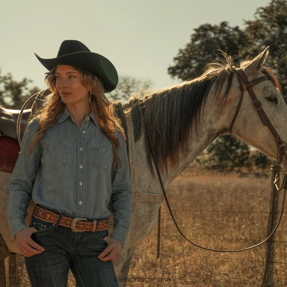 Stetson sombrero de vaquero shasta 10x premier negro unisexo sombreros P242PH3
