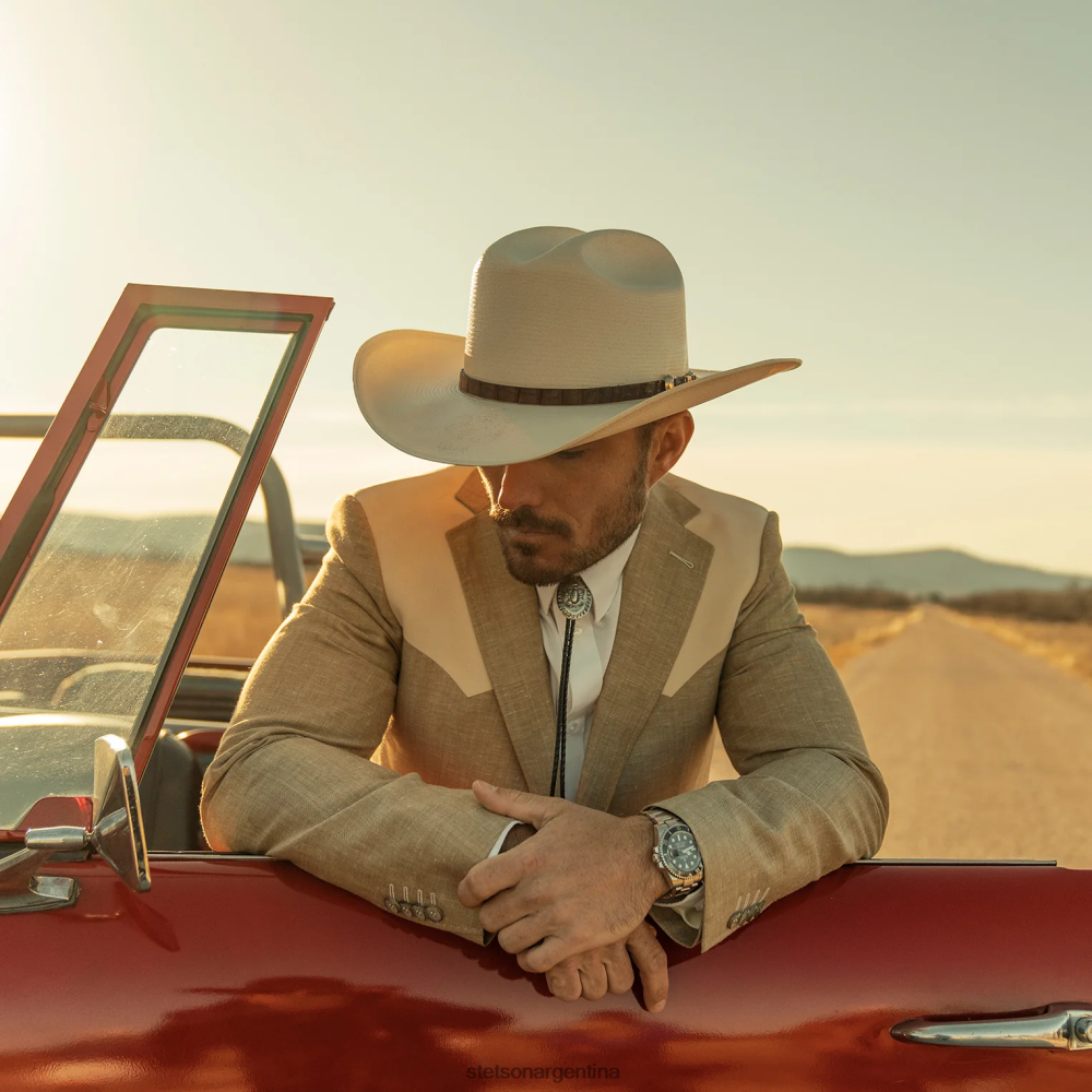 Stetson sombrero vaquero de paja evilla de oro 1000x natural unisexo sombreros P242PH173