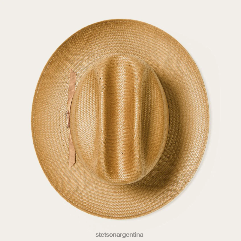 Stetson sombrero vaquero de paja ventilado open road coñac unisexo sombreros P242PH22