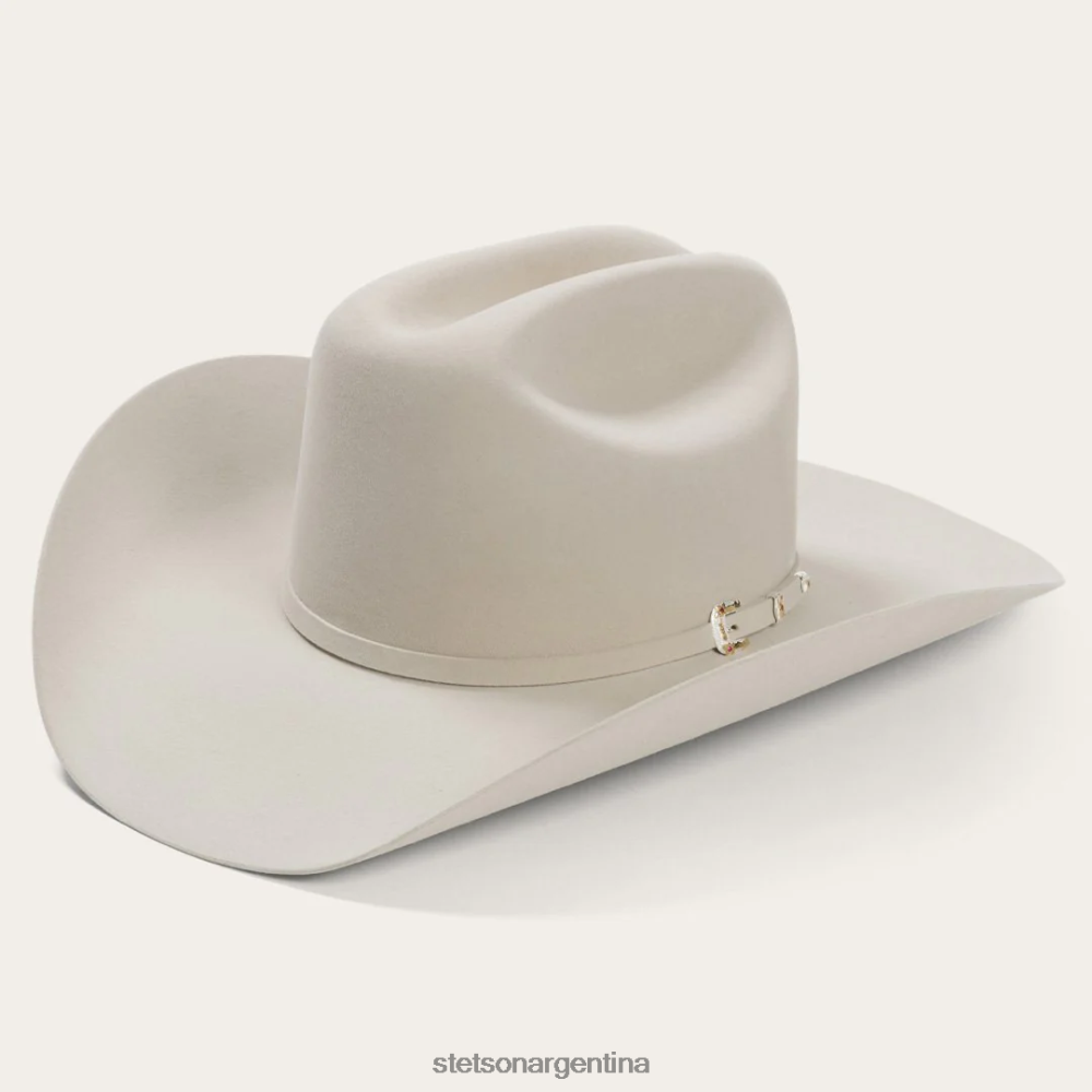 Stetson sombrero vaquero el patron 75 premier 30x vientre plateado unisexo sombreros P242PH122