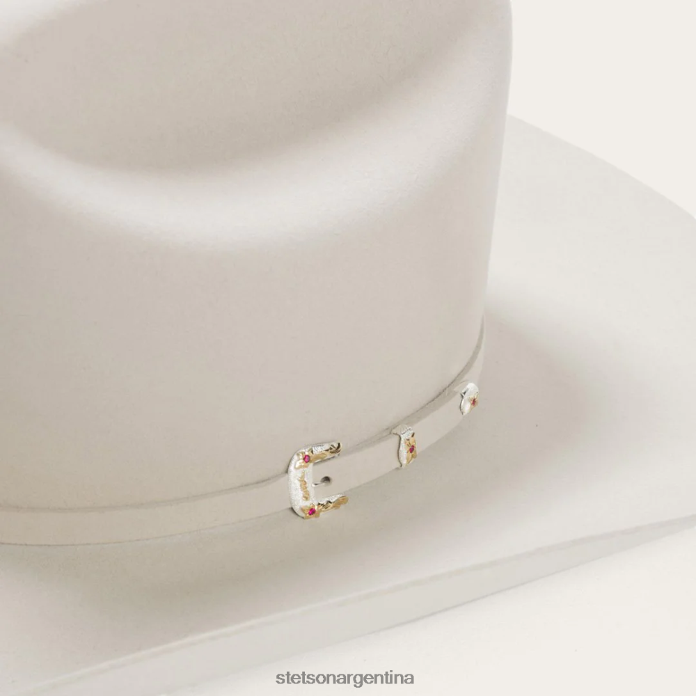 Stetson sombrero vaquero el patron 75 premier 30x vientre plateado unisexo sombreros P242PH122